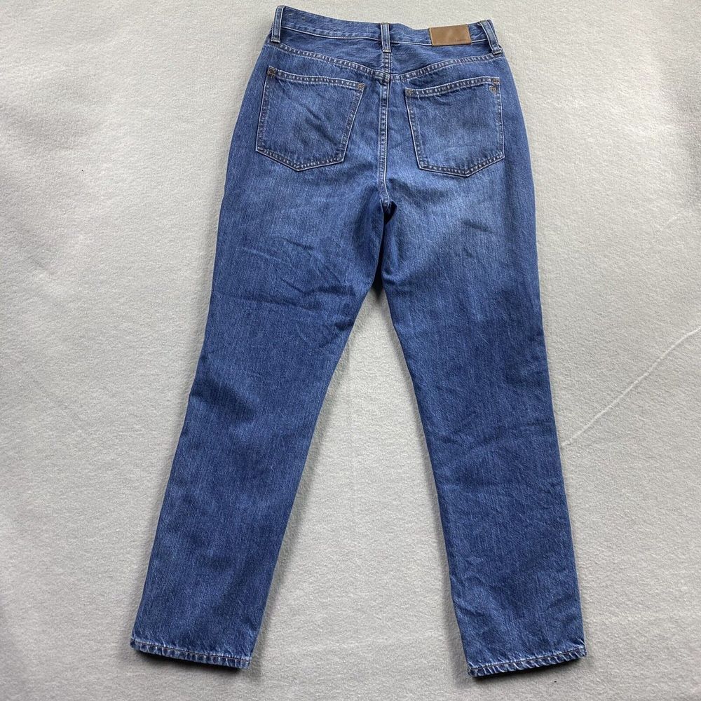 Madewell Blue Denim Ankle Jeans with Black Side Stripes - Picture 3 of 13